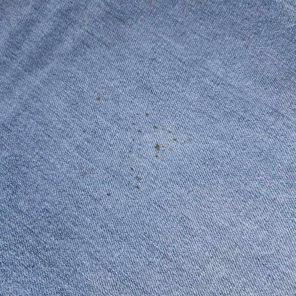 Gap High Rise Wide Leg Trouser Jeans Light Indigo Blue 27 4R Raw Hem 760313-00 - Picture 7 of 13